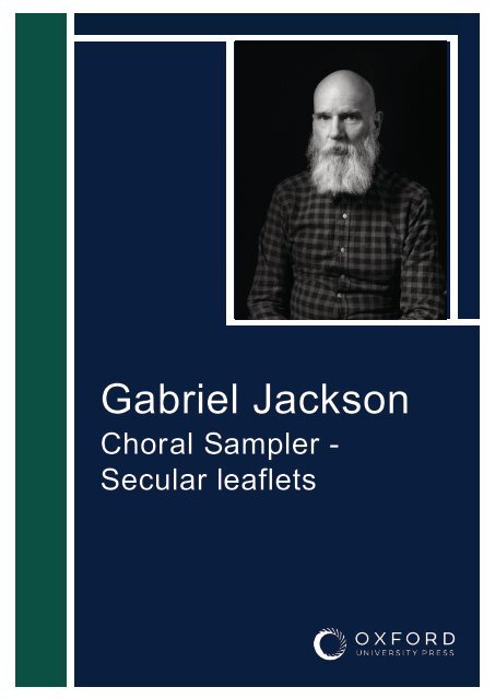 Gabriel Jackson - secular choral leaflet sampler