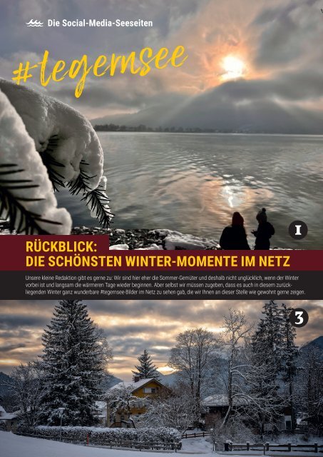 Seeseiten – das Magazin für die Region Tegernsee, Nr. 72, Ausgabe Frühling 2023