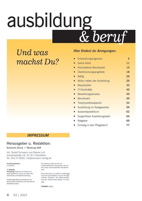 Ausbildung und Beruf 2023-03_red