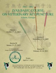 Atlanta Georgia 2012 - 2013 - International Veterinary Acupuncture ...