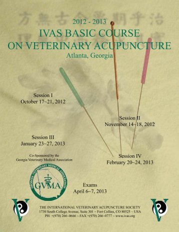 Atlanta Georgia 2012 - 2013 - International Veterinary Acupuncture ...