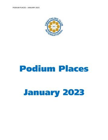 Podium Places_January 2023
