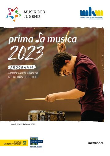 Programm "prima la musica" 2023