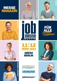 Das MesseMagazin zur jobmesse berlin 2023
