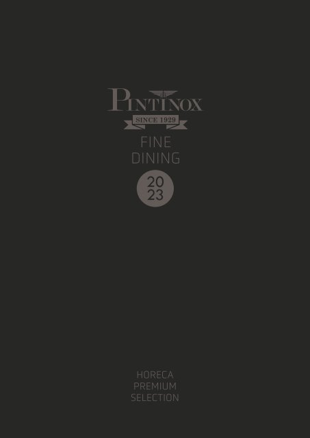 2023 Katalog Pintinox Horeca Fine Dining