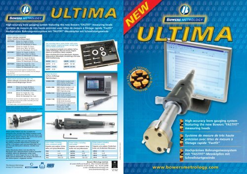 Ultima 4pp Leaflet - Bowers Metrology