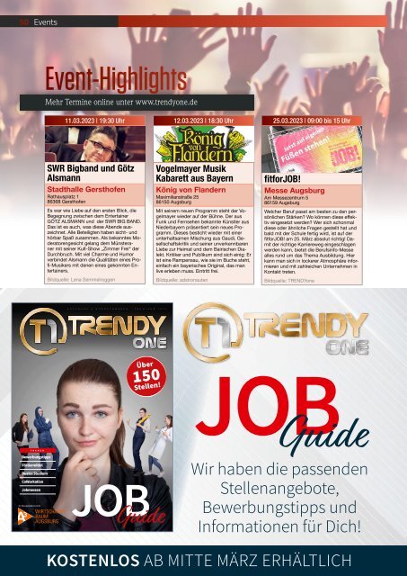 TRENDYone | Das Magazin – Augsburg – März 2023