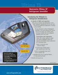 Neutronics Ultima IDTM Refrigerant Identifier - Refrigerant ID.net