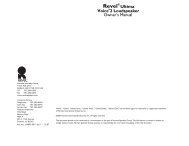 Revel Ultima Voice 2 Owner's Manual
