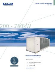 Ultima Screw Chiller Range - Airedale International Air Conditioning