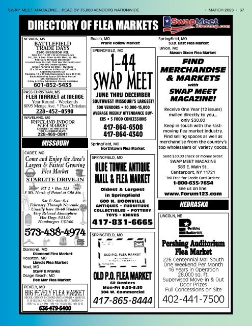 Swap Meet Magazine March 2023