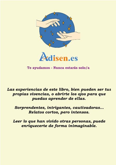 Libro "Experiencias Personales" de personas afectadas con Insuficiencia Suprarrenal y Otras Enfermedades Endocrinas - Adisen