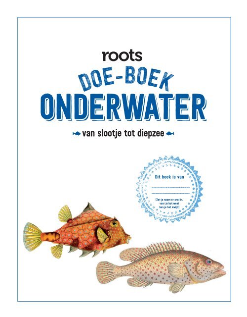 Inkijkexemplaar - Roots Doe-boek Onderwater