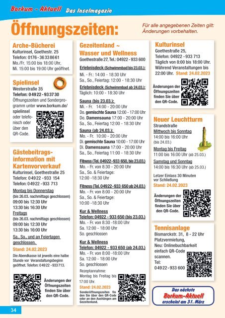 März 2023 / Borkum-Aktuell - Das Inselmagazin