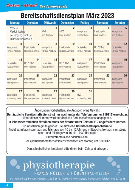 März 2023 / Borkum-Aktuell - Das Inselmagazin