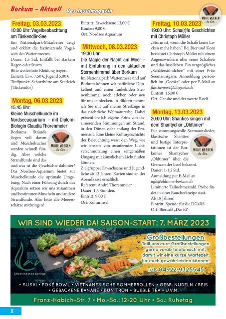 März 2023 / Borkum-Aktuell - Das Inselmagazin