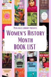 2022 WOMEN'S HISTORY MONTH BOOK LIST 