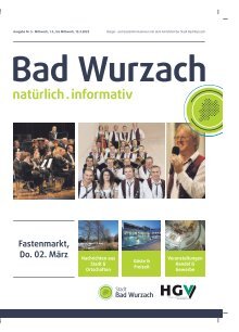 01.03.2023 Bürger- und Gästeinformation Bad Wurzach