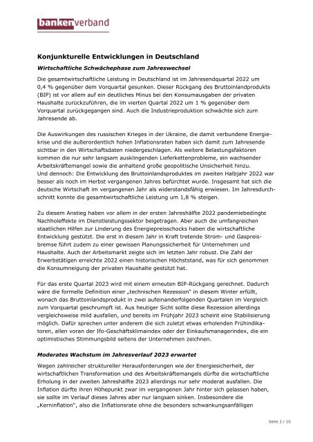 Unternehmensfinanzierung aktuell März 2023