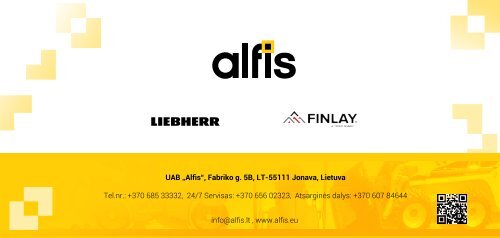 Alfis UAB contact booklet 2023