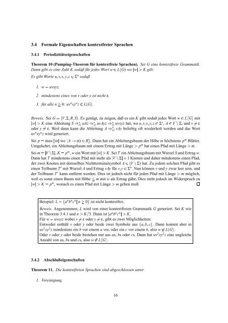 Formale Sprachen und Automaten - IMS - Universität Stuttgart