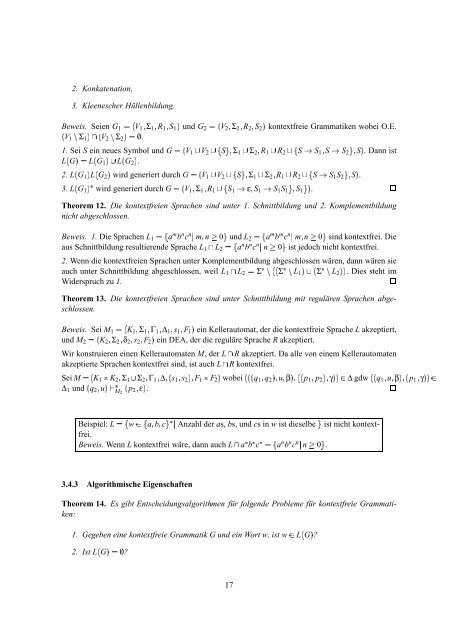 Formale Sprachen und Automaten - IMS - Universität Stuttgart