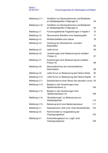 Die volkswirtschaftlichen Auswirkungen der Vergnügungssteuer auf ...