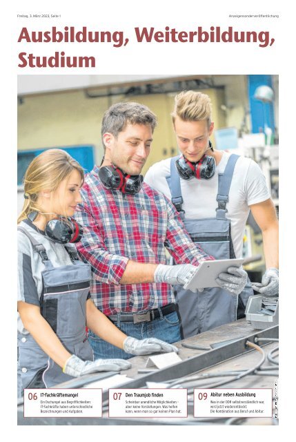 Ausbildung, Weiterbildung, Studium - März 2023