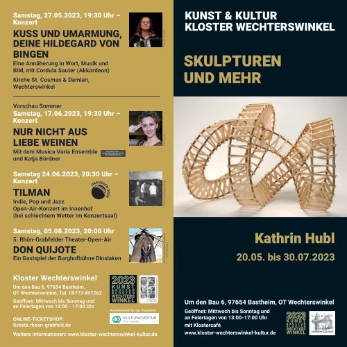 Kulturkalender Rhön-Grabfeld, Frühling 2023