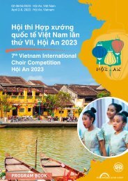 7th Vietnam International Choir Competition - Program Book