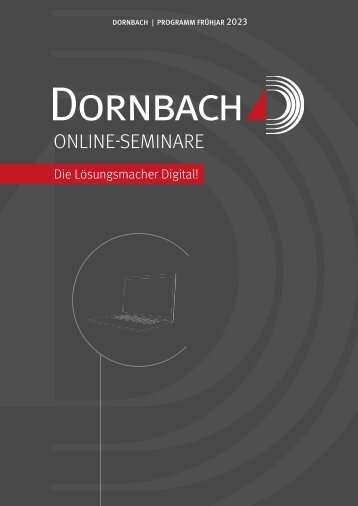 DORNBACH Online-Seminare Frühjahr 2023