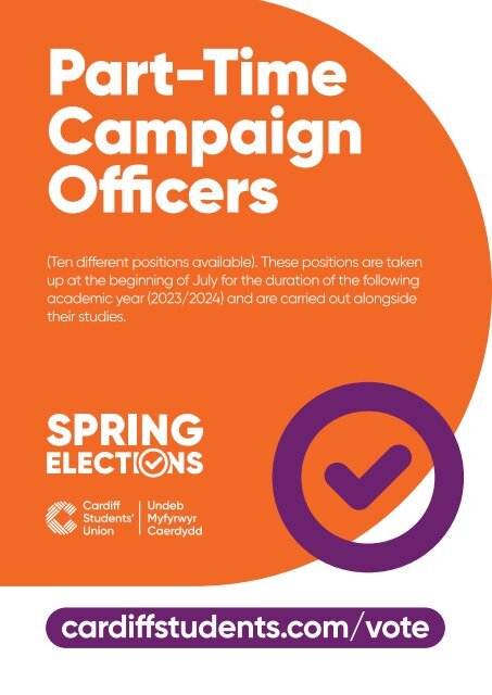 Spring Elections Candidate Manifestos 2023