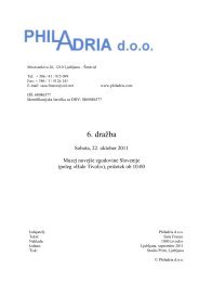 PhilAdria catalog auction 2011 october - PhilAdria doo