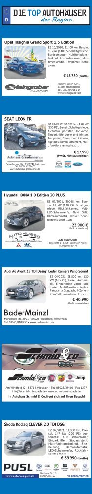 Top Autohäuser 06.03.23