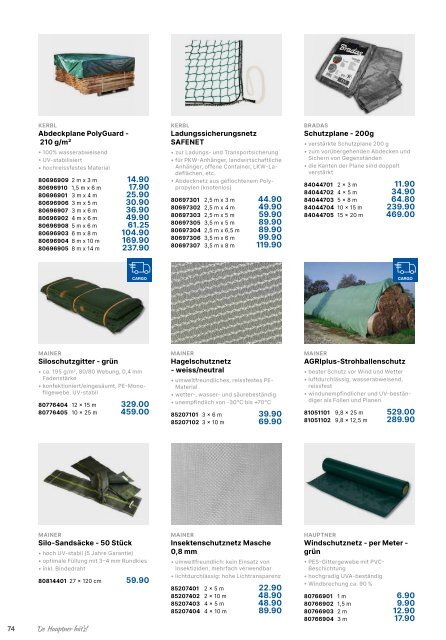 KERBL Abdeckplane PolyGua