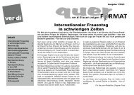 Zeitschrift quer ver.di Frauen Bayern (1/2023) Frauenmonat März