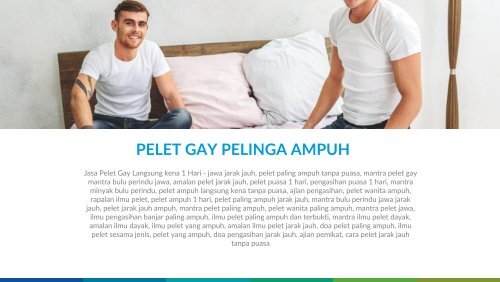 0813-2952-4511 Jasa Pelet Gay Terbaik Tanpa Puasa Langsung kena