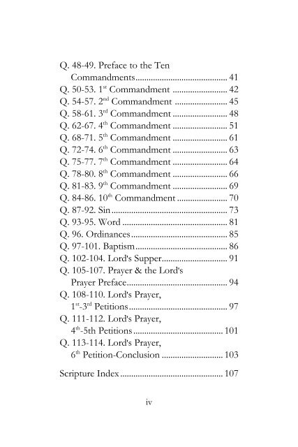 Baptist Catechism SAMPLE