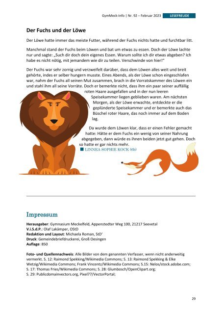 GymMeck-Info Nr. 92 - Februar 2023