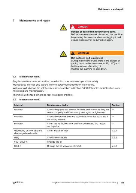 Original Operating Instructions V-VGA / V-VGC - Elmo Rietschle