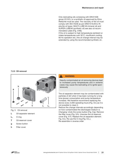 Original Operating Instructions V-VGA / V-VGC - Elmo Rietschle