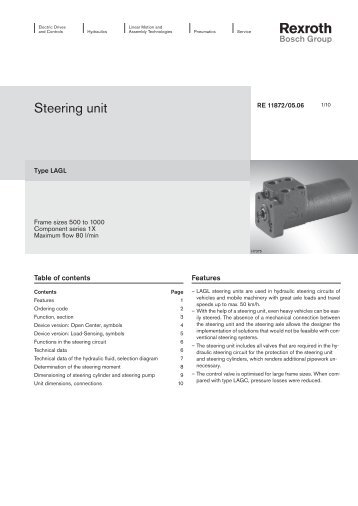 Steering Unit – Bosch Rexroth AG