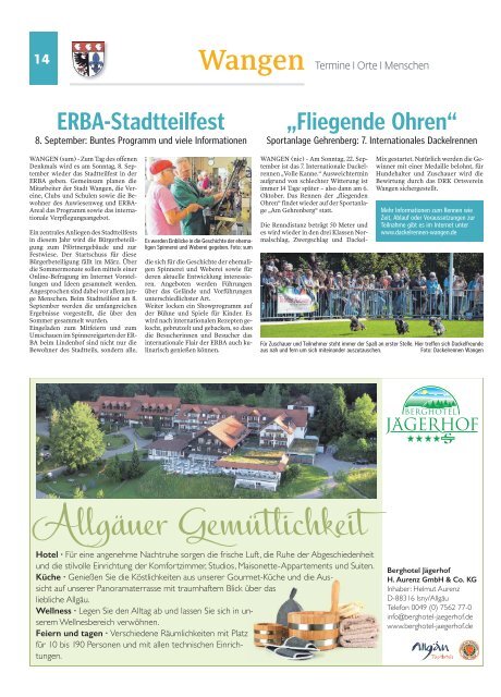 08.03.2019 Wangen Unsere Region, unser Allgäu