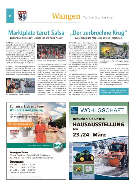 08.03.2019 Wangen Unsere Region, unser Allgäu