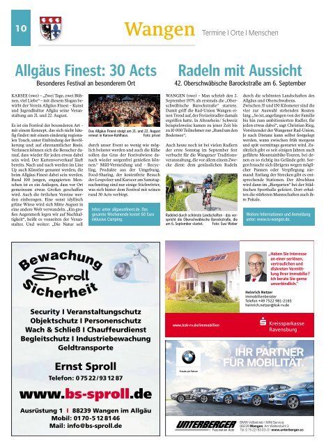 06.03.2020 Wangen Unsere Region, unser Allgäu