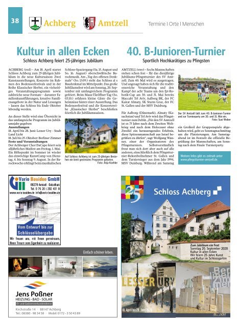 06.03.2020 Wangen Unsere Region, unser Allgäu