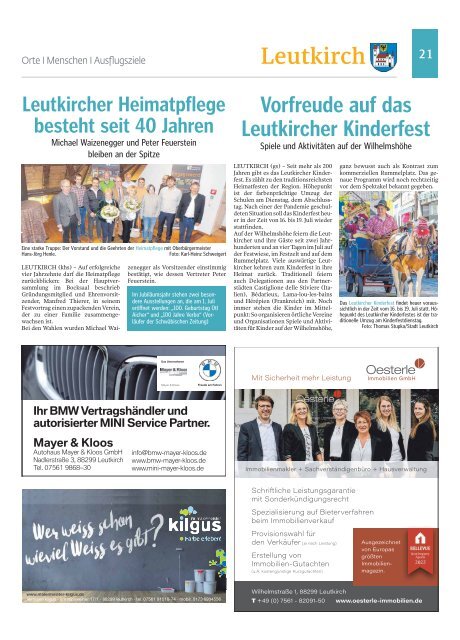 01.04.2022 Leutkirch Unsere Region, unser Allgäu
