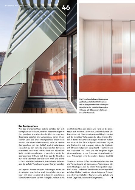 architektur FACHMAGAZIN Ausgabe 1 2023