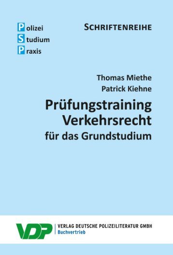 Prüfungstraining Verkehrsrecht für das Grundstudium - Leseprobe