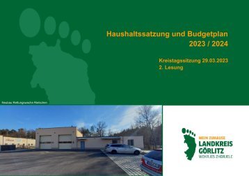 Haushaltssatzung und Budgetplan 2023 / 2024